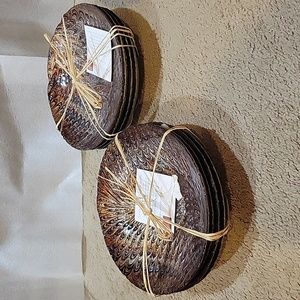 Peacock Design,  8 small bowls